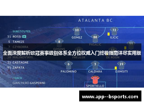 全面深度解析欧冠赛事级别体系全方位权威入门终极指南详尽实用版